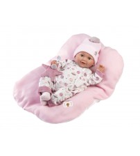 Lelle zīdainis Heidi 42 cm (acis aizvērās, raud, runā, ar mānekli, mīkstais ķermenis) Spānija LL74132